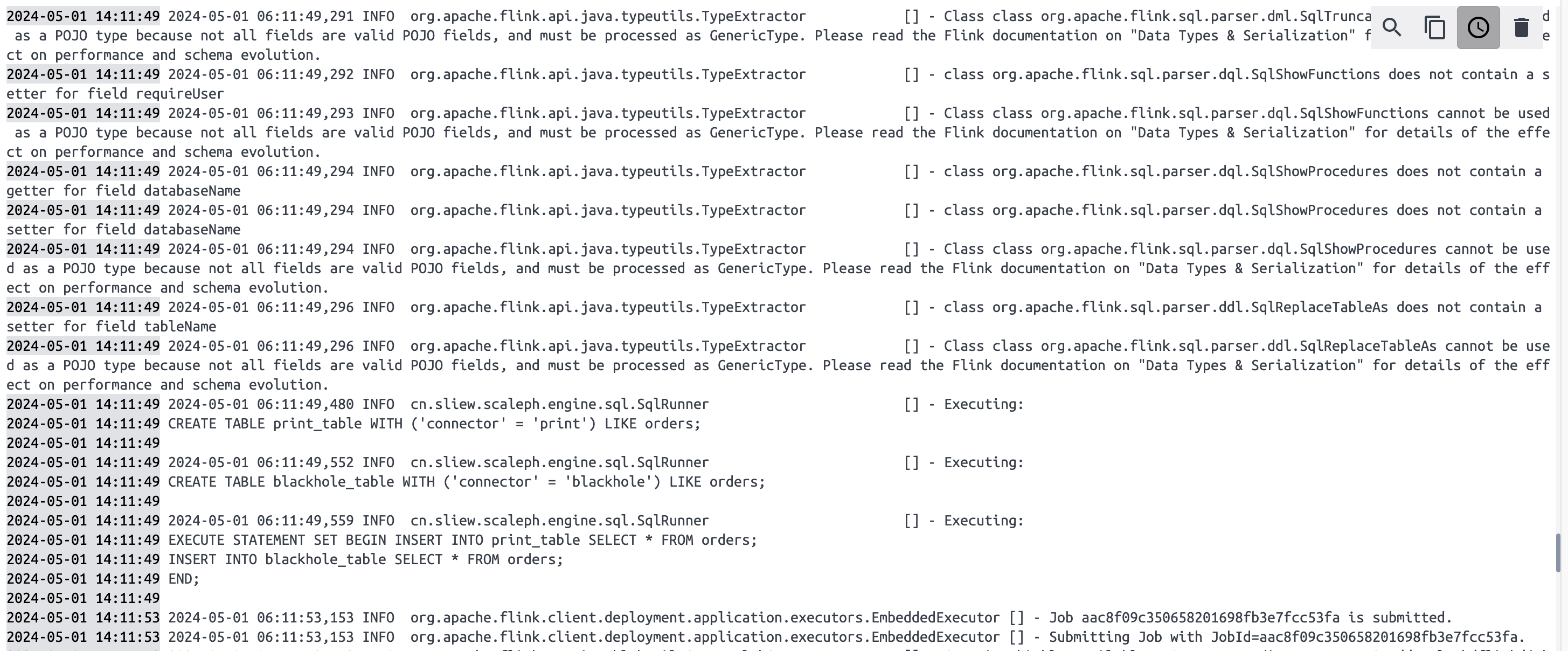 job-sql-log