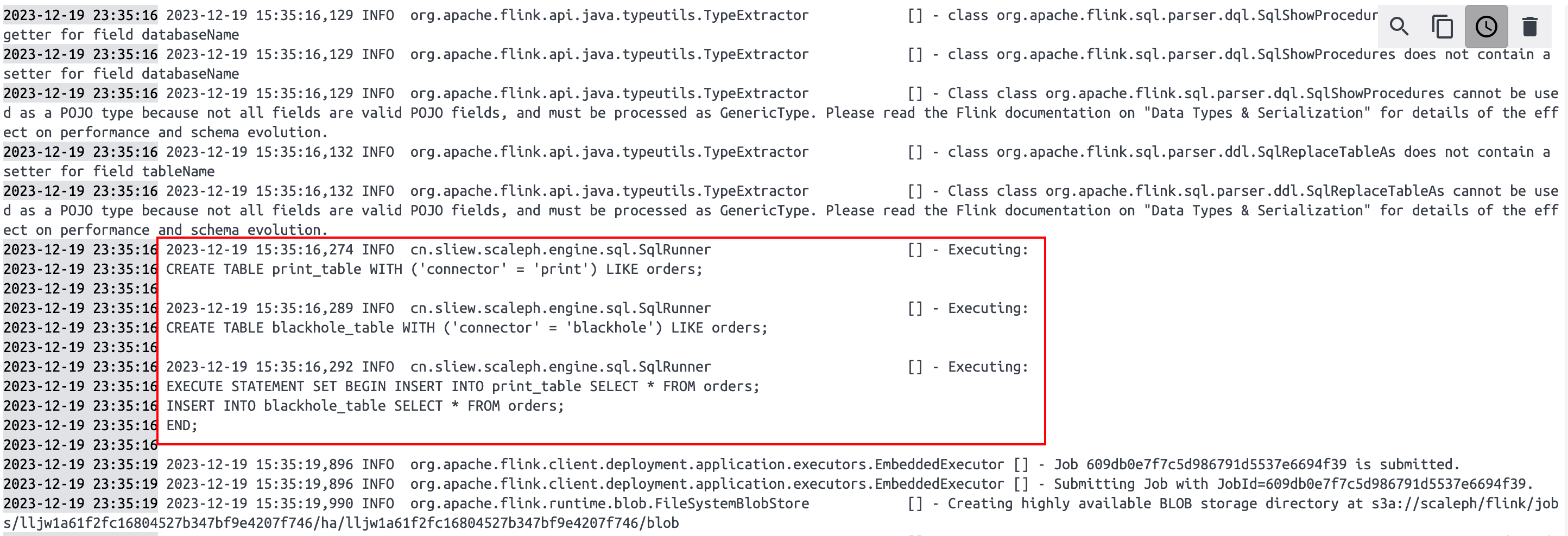 job-sql-log